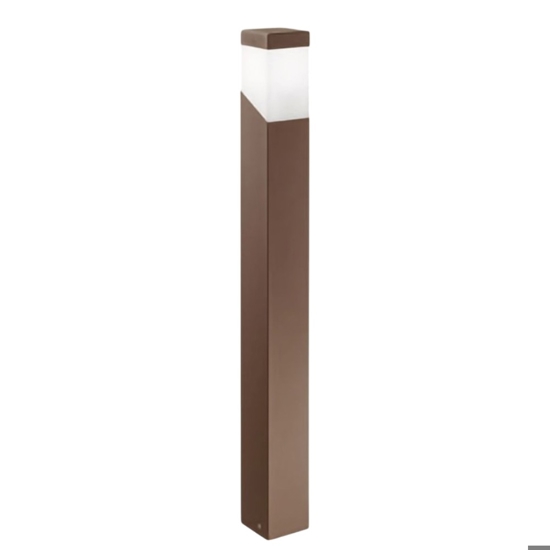 Gea luce sury lampione da giardino design moderno marrone