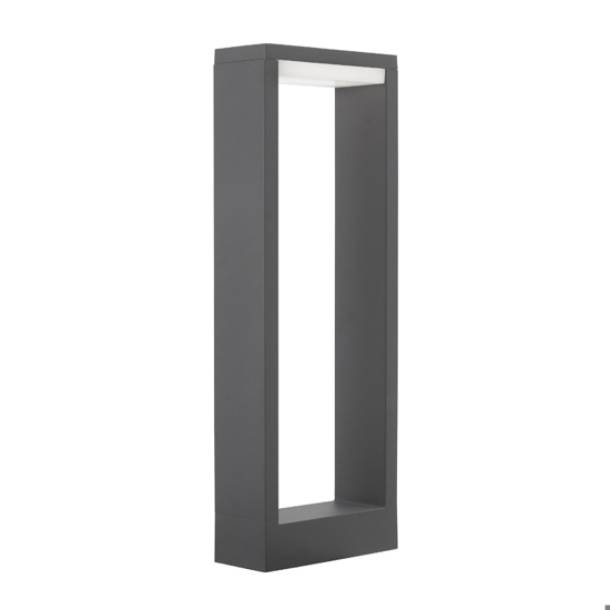 Lampione design moderno da giardino grigio led 7w 3000k