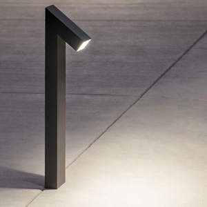 Lampione moderno nero led 6w 3000k giardino