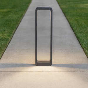 Lampione da giardino design moderno antracite led 6w 3000k