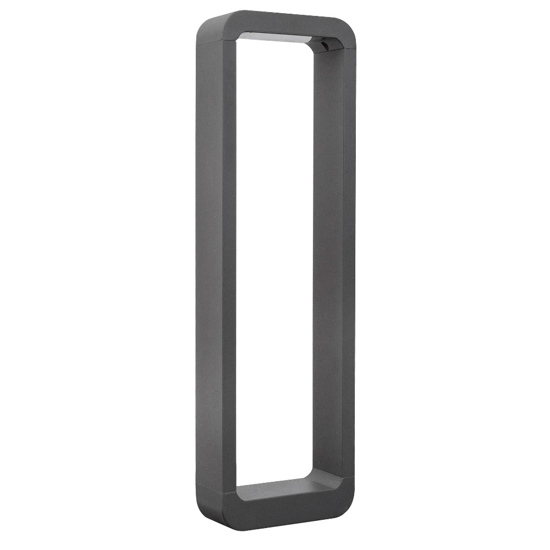 Lampione da giardino design moderno antracite led 6w 3000k