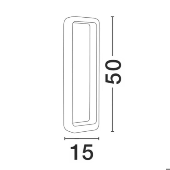 Lampione da giardino design moderno antracite led 6w 3000k