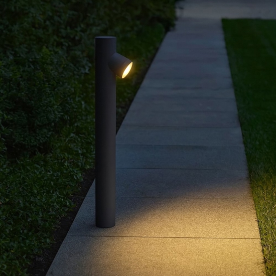 Lampioncino da giardino per esterno antracite moderno