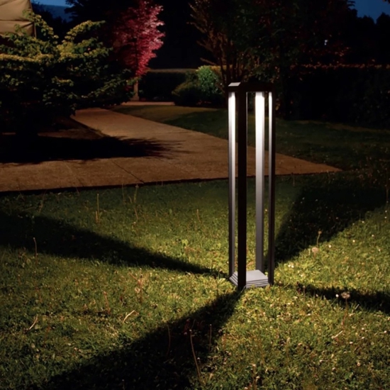 Lampione da giardino gea luce led 13w antracite ip65 4000k h50 cm Lampione da giardino gea luce led 13w antracite ip65 4000k h50 cm
