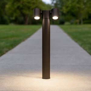 Maytoni wall strett lampione nero da giardino moderno luci orientabili
