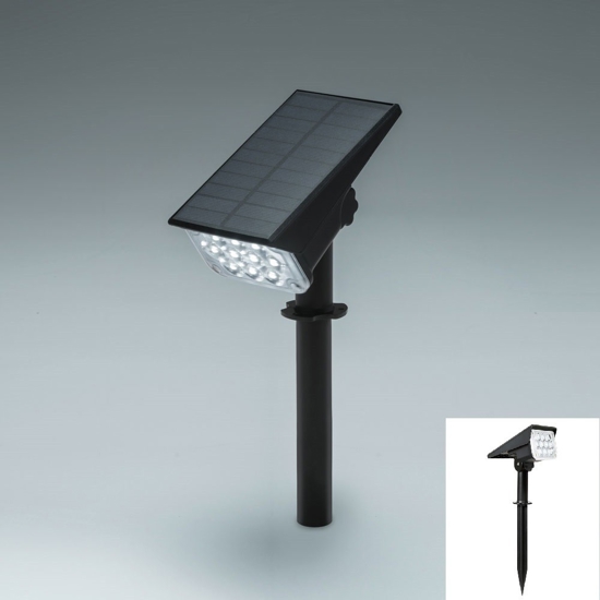 Lampione solare da giardino led 4w 6000k con picchetto