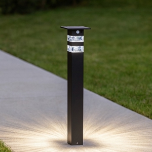 Lampione solare da giardino led 3w 6000k nero vivida
