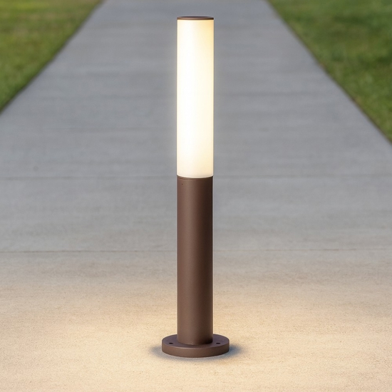 Ideal lux etere pt lampione led 10w 4000k da giardino marrone Ideal lux etere pt lampione led 10w 4000k da giardino marrone