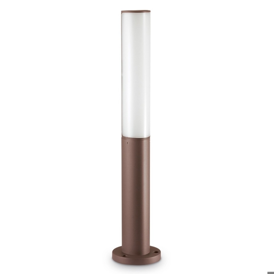 Ideal lux etere pt lampione led 10w 4000k da giardino marrone Ideal lux etere pt lampione led 10w 4000k da giardino marrone