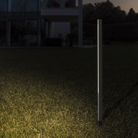 Jedi pt h080 ideal lux lampione da esterno giardino nero led 3000k Jedi pt h080 ideal lux lampione da esterno giardino nero led 3000k