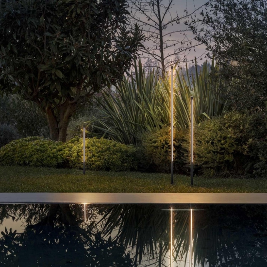 Jedi pt h080 ideal lux lampione da esterno giardino nero led 3000k Jedi pt h080 ideal lux lampione da esterno giardino nero led 3000k