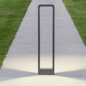 Lampione da giardino design moderno antracite led 4,5w 3000k ip54
