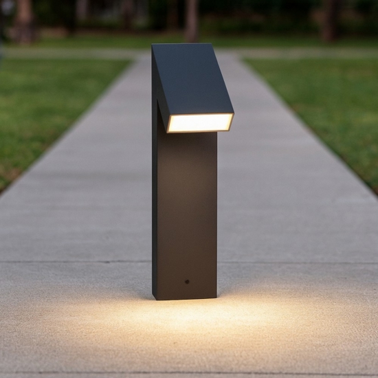 Lampioncino nero da giardino moderno led 6w 3000k