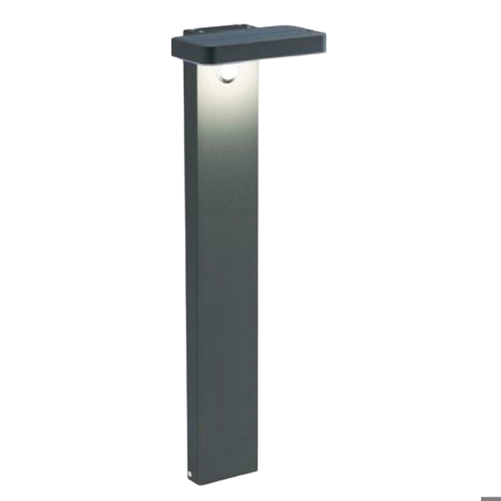 Lampione solare grigio da giardino led 4000k design moderno