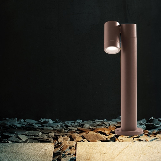 Lampione da giardino paletto luce orientabile moderno gea luce