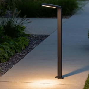 Lampione da giardino moderno antracite 10w 3000k