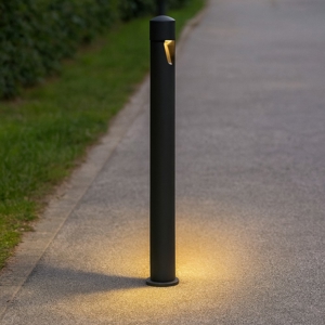Maytoni lampione moderno hagen per esterni led 5w 3000k grafite