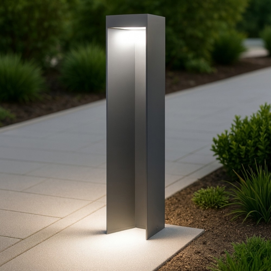 Maytoni lampioncino da giardino essen antracite led 9w 4000k Maytoni lampioncino da giardino essen antracite led 9w 4000k