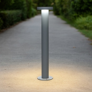 Lampione grigio da giardino led 7w 4000k design moderno