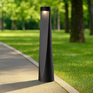 Lampione da esterno per giardino moderno antracite led 7w 3000k