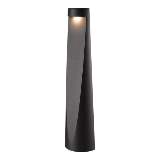 Lampione da esterno per giardino moderno antracite led 7w 3000k