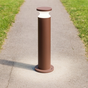 Torre pt1 h60 ideal lux lampione da esterno marrone per giardini