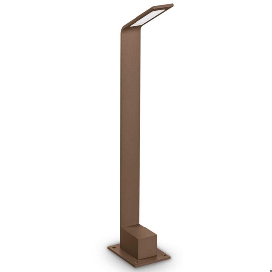 Ideal lux agos pt h60 4000k lampione da esterno led 6w marrone Ideal lux agos pt h60 4000k lampione da esterno led 6w marrone