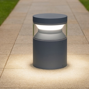 Lampione basso da giardino boeing pt h015 ideal lux antracite led 14w 3000k