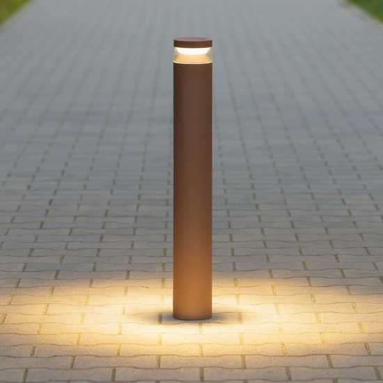 Lampione da giardino boeing pt h100 ideal lux marrone led 14w 3000k Lampione da giardino boeing pt h100 ideal lux marrone led 14w 3000k