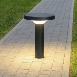 Lampioncino basso da giardino nero ip65 linea light bond led