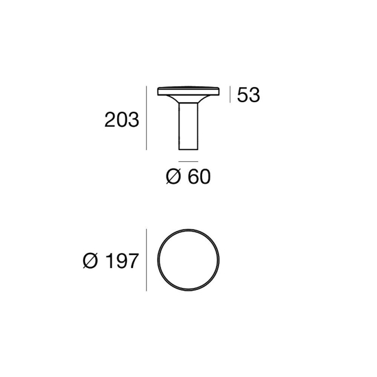 Lampioncino basso da giardino nero ip65 linea light bond led Lampioncino basso da giardino nero ip65 linea light bond led
