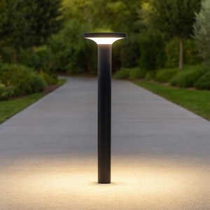 Linea light bond lampione da giardino ip65 nero led 3000k h80 cm