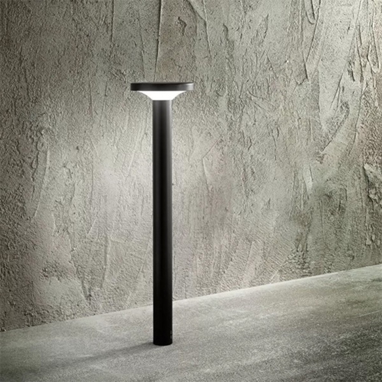 Linea light bond lampione da giardino ip65 nero led 3000k h80 cm