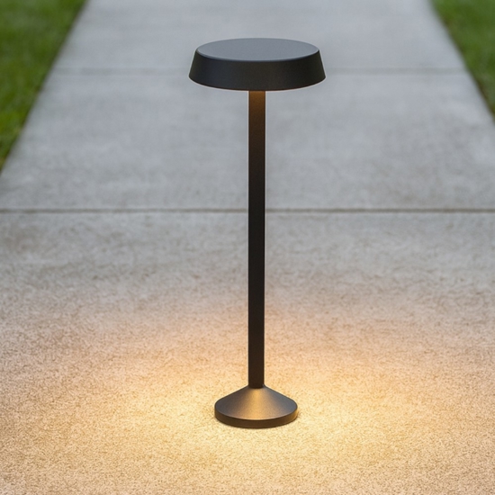 Lampione da giardino ip65 nero h41 cm linea light pistillo led Lampione da giardino ip65 nero h41 cm linea light pistillo led