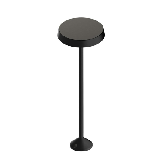 Lampione da esterno linea light pistillo ip65 nero h61 cm