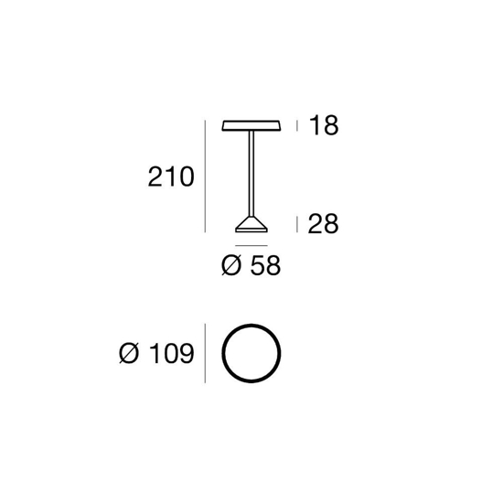 Pistillo linea light lampione da giardino ip65 marrone Pistillo linea light lampione da giardino ip65 marrone