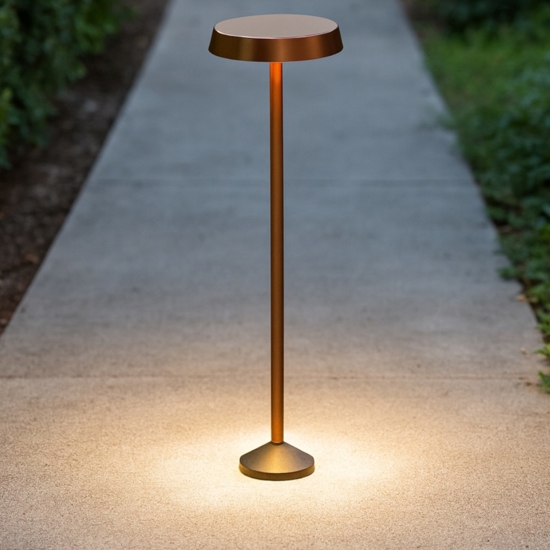 Pistillo linea light lampione da esterno marrone led 3000k ip65 Pistillo linea light lampione da esterno marrone led 3000k ip65