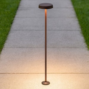 Pistillo linea light lampione da giardino ip65 marrone h91 cm