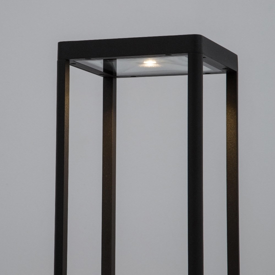 Lampioncino da giardino antracite moderno led 10w 3000k