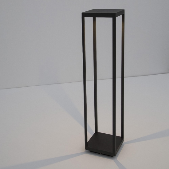 Lampioncino da giardino antracite moderno led 10w 3000k