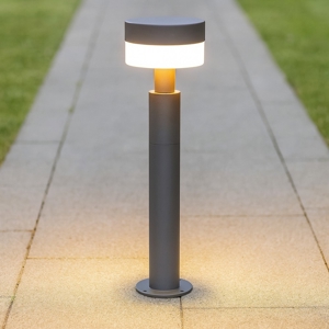 Lampione da giardino ip54 led 8w grigio antracite