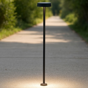 Linea light pistillo lampione da giardino nero ip65 led h119cm