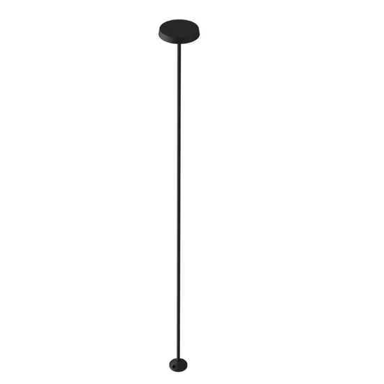 Linea light pistillo lampione da giardino nero ip65 led h119cm