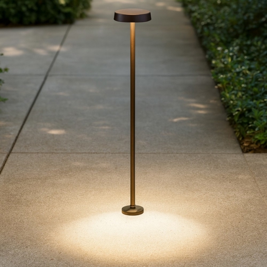 Lampione da esterno pistillo linea light marrone ip65 led Lampione da esterno pistillo linea light marrone ip65 led