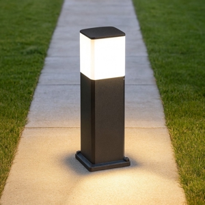 Lampione da giardino moderno nero top light como ip55