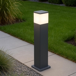 Lampione grigio per giardino moderno como top light