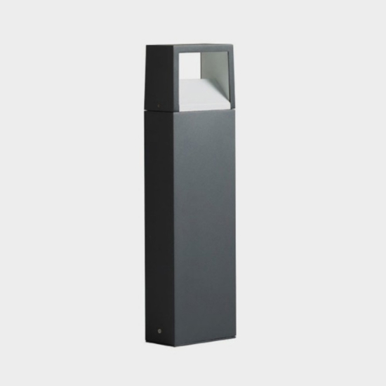 Gea luce lampione da giardino led 9w antracite ip54 h50 cm