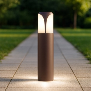 Gea luce lampioncino da giardino ip44 marrone h30 cm