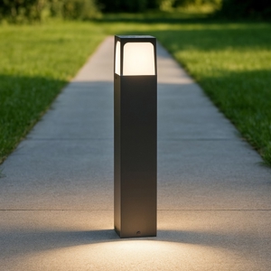 Gea luce lampione da giardino ip44 antracite h50 cm