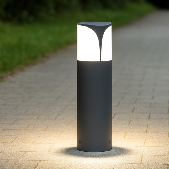 Gea luce lampioncino da giardino ip44 antracite h30 cm